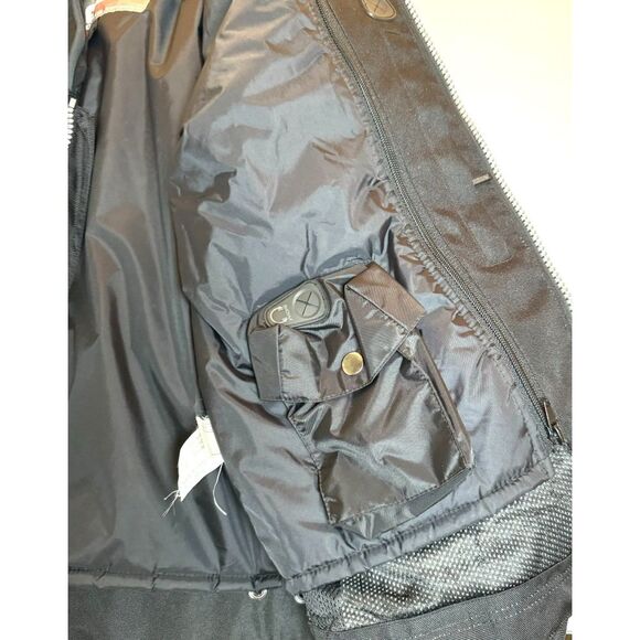 Castle Racewear Streetwear Motorcycle Slate Jacket MED Black White Pads Liner - Picture 9 of 13